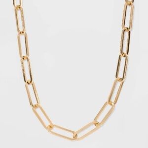 BaubleBar Link Chain Statement Necklace - Gold